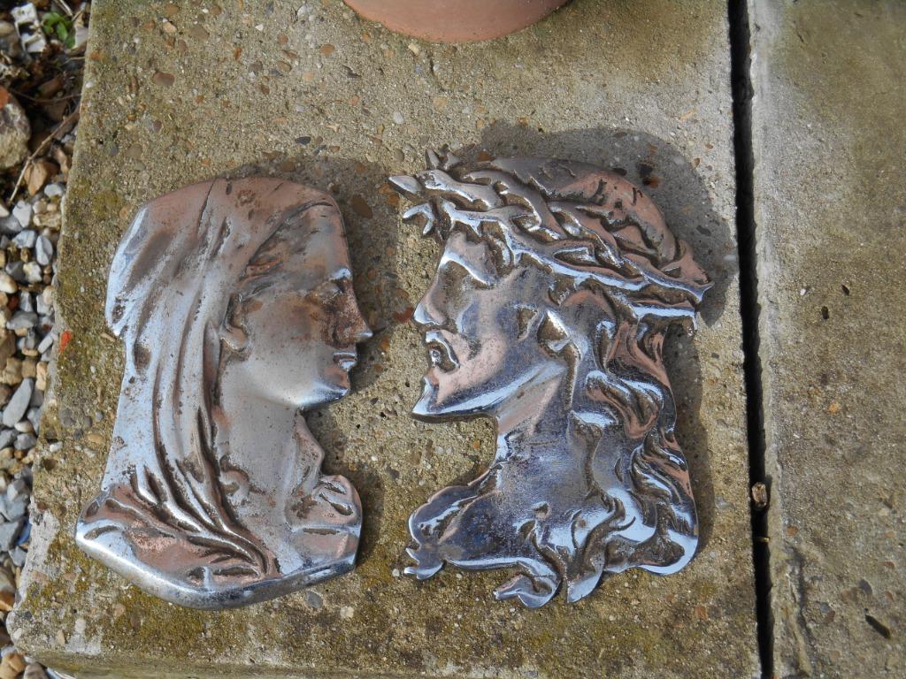 yzeren jezus en Maria, Ophalen of Verzenden