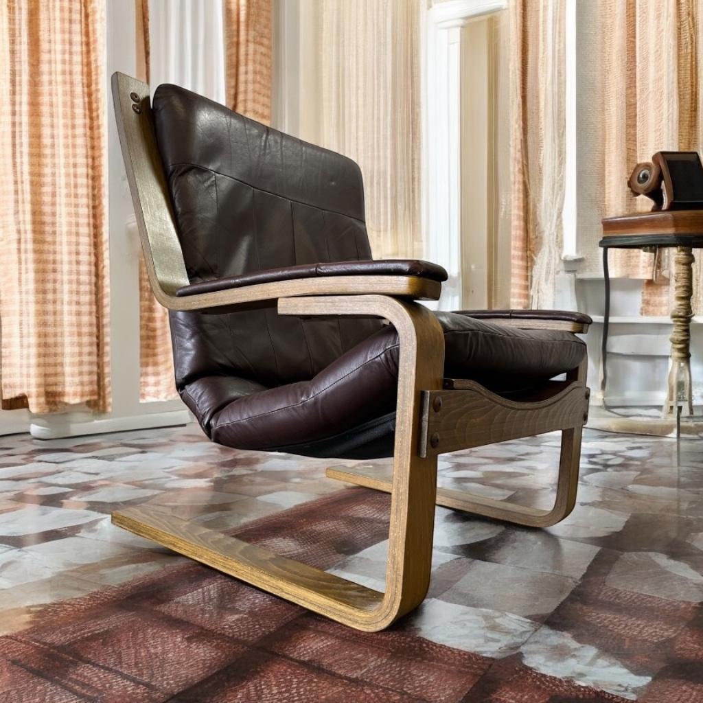 Vintage fauteuil / lounge stoel / eenzit jaren 70, Antiek en Kunst, Ophalen of Verzenden