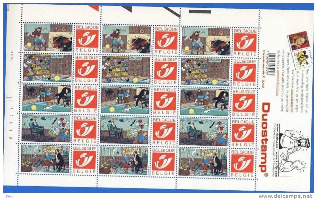 2001- 15  x 1.63 € en 2026 -TINTIN -LES 7 BOULES  CRISTALES-, Envoi, Non oblitéré