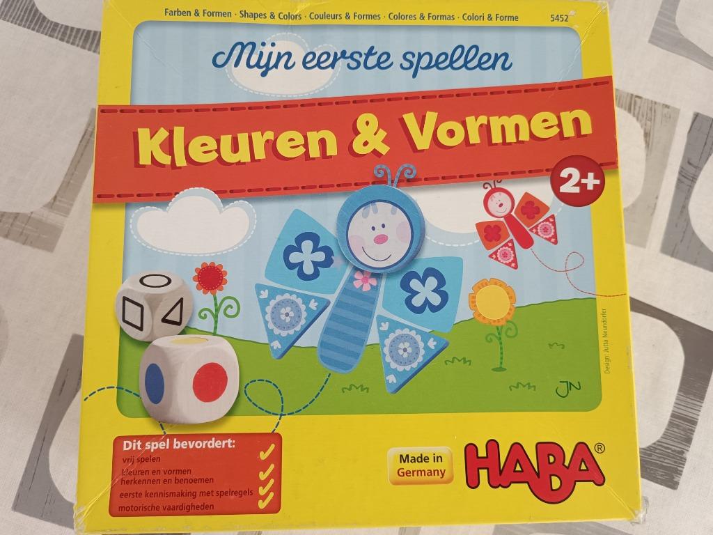 Mijn eerste spellen. 'kleuren en vormen' (Haba), Enlèvement ou Envoi, Utilisé, Garçon ou Fille