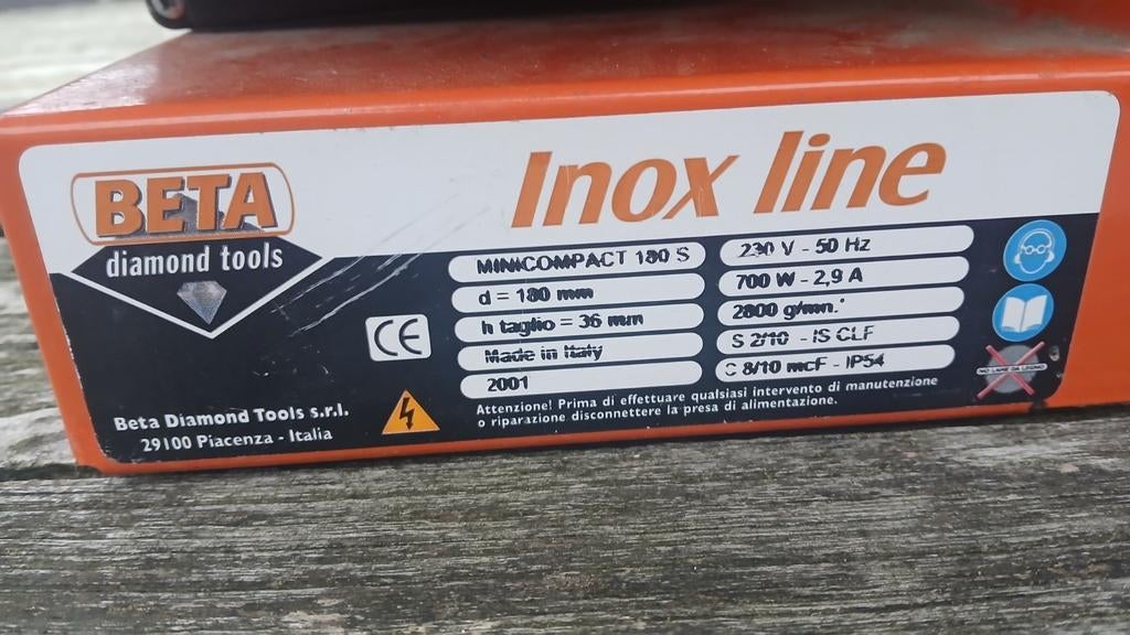Tegelsnijder met inoxblod, Ophalen, Gebruikt, Cirkelzaag, 30 tot 70 mm