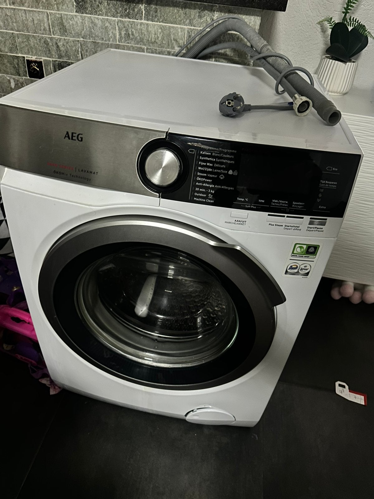 Te koop waschmaschine 9 kg, Elektronische apparatuur, Ophalen, 1200 tot 1600 toeren, Zo goed als nieuw, Energieklasse A of zuiniger