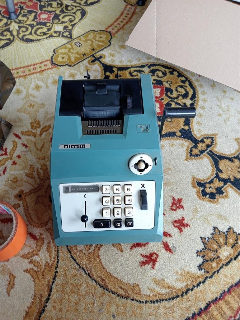 Vintage olivetti rekenmachine, Ophalen of Verzenden