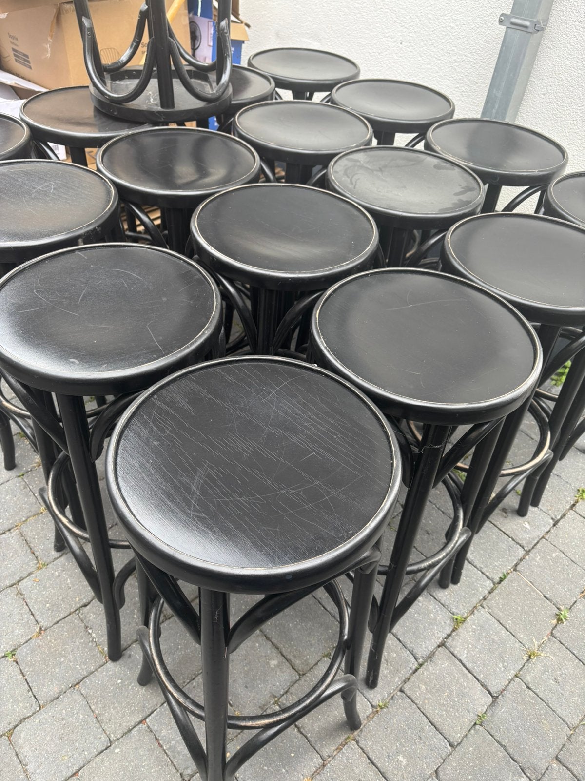 Houten Barkrukken style thonnet, Zakelijke goederen, Horeca | Overige, Ophalen
