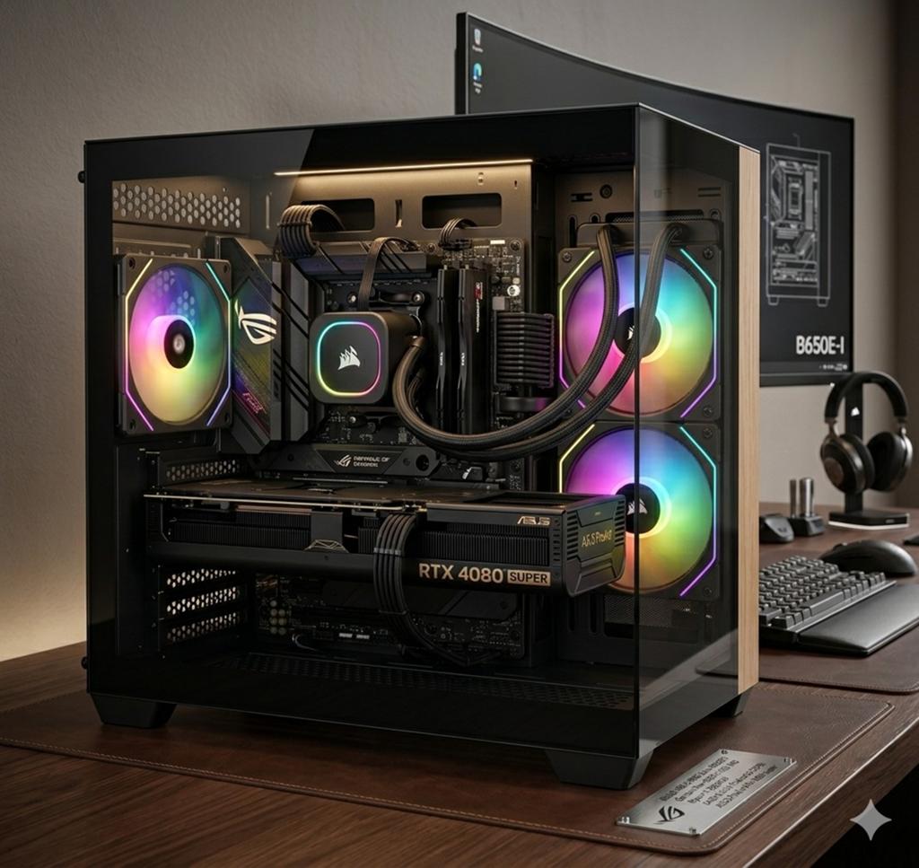 PC DE JEU ASUS ROG RYZEN 7 9800X3D RTX 4080 SUPER DDR5 6000, Enlèvement ou Envoi, Gaming, SSD