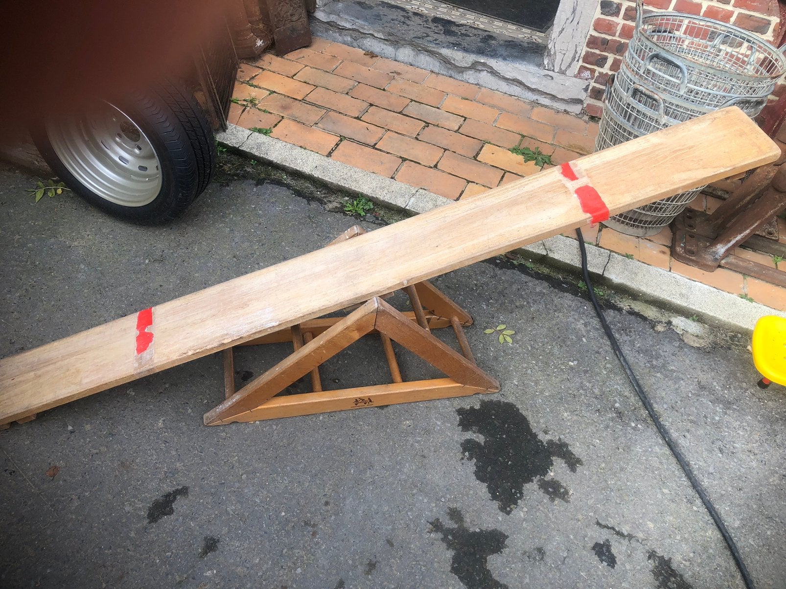 Wipplank hout, Ophalen, Zo goed als nieuw