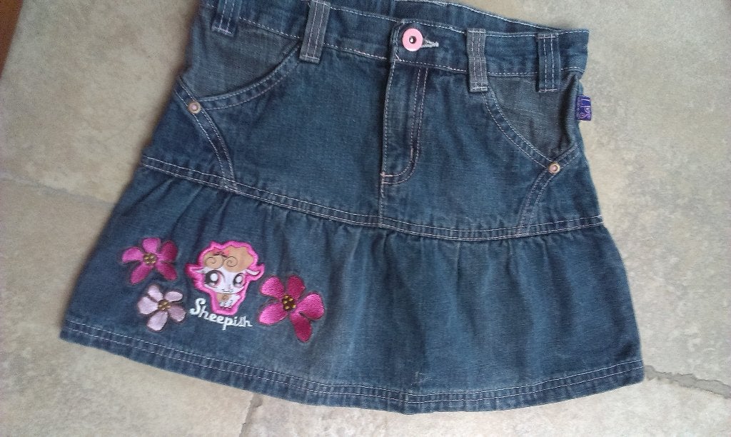 Mooie jeans rok mt 122, Robe ou Jupe, Enlèvement ou Envoi, JBC, Comme neuf