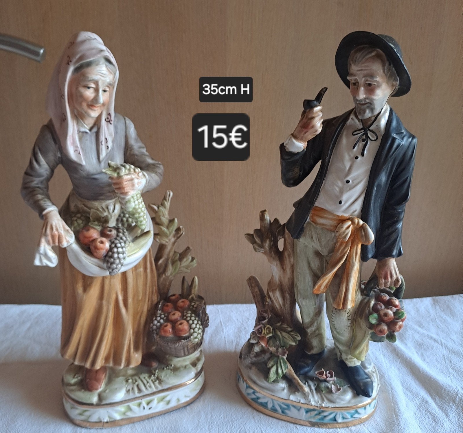 Capodimonte beelden 2stuks voor 15€, Verzamelen, Ophalen of Verzenden
