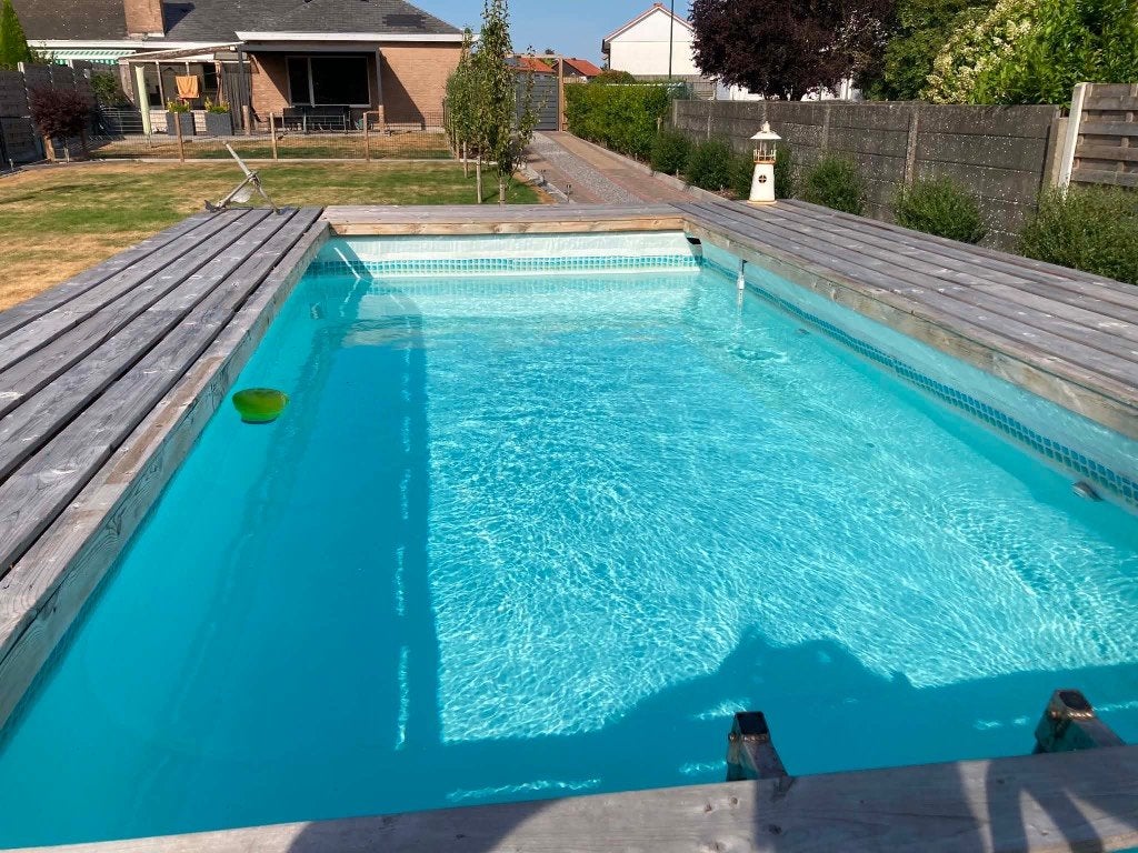 Intex zwembad met toebehoren, Tuin en Terras, Zwembaden, Ophalen, Gebruikt