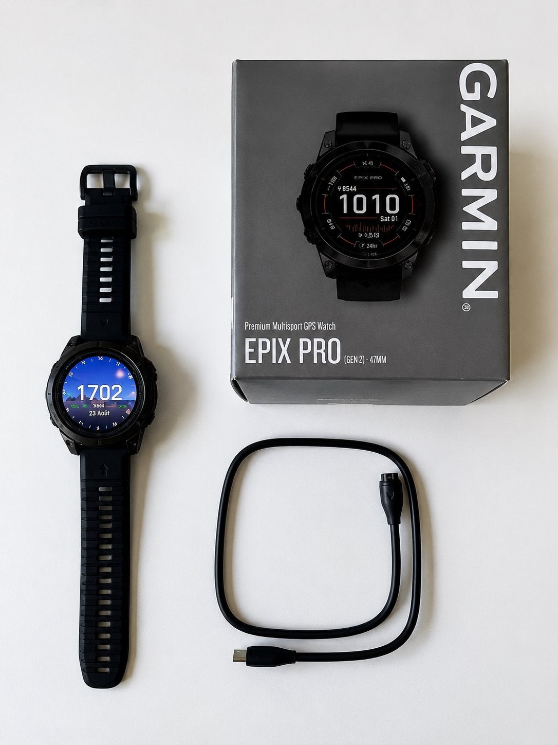 Garmin Epix Pro (Gen 2) 47 mm, Enlèvement, État, Comme neuf