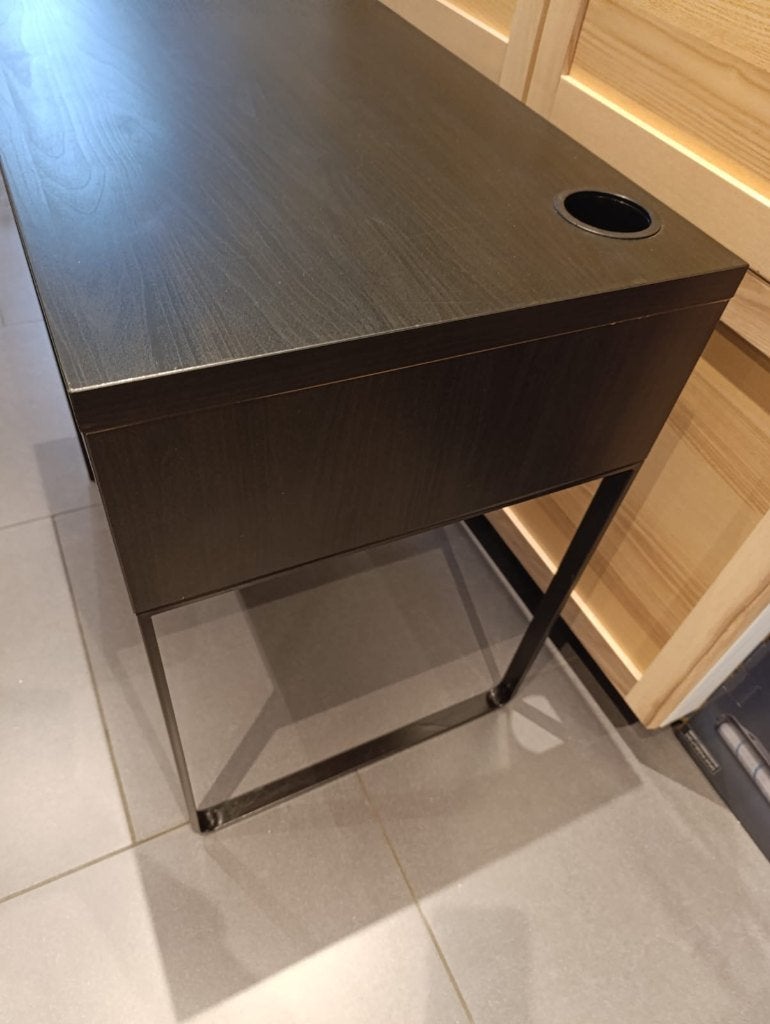 Bureau noir Ikea, Maison & Meubles, Enlèvement ou Envoi, Comme neuf, Noir