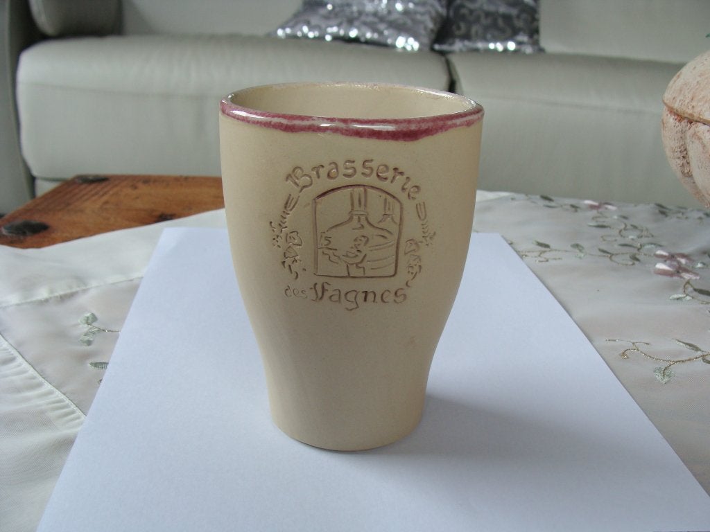Ancienne chope, des Brasseries des Fagnes, neuf, Antiquités & Art, Enlèvement