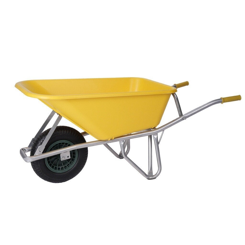 Kruiwagen kunststof 100L met luchtwiel, Envoi