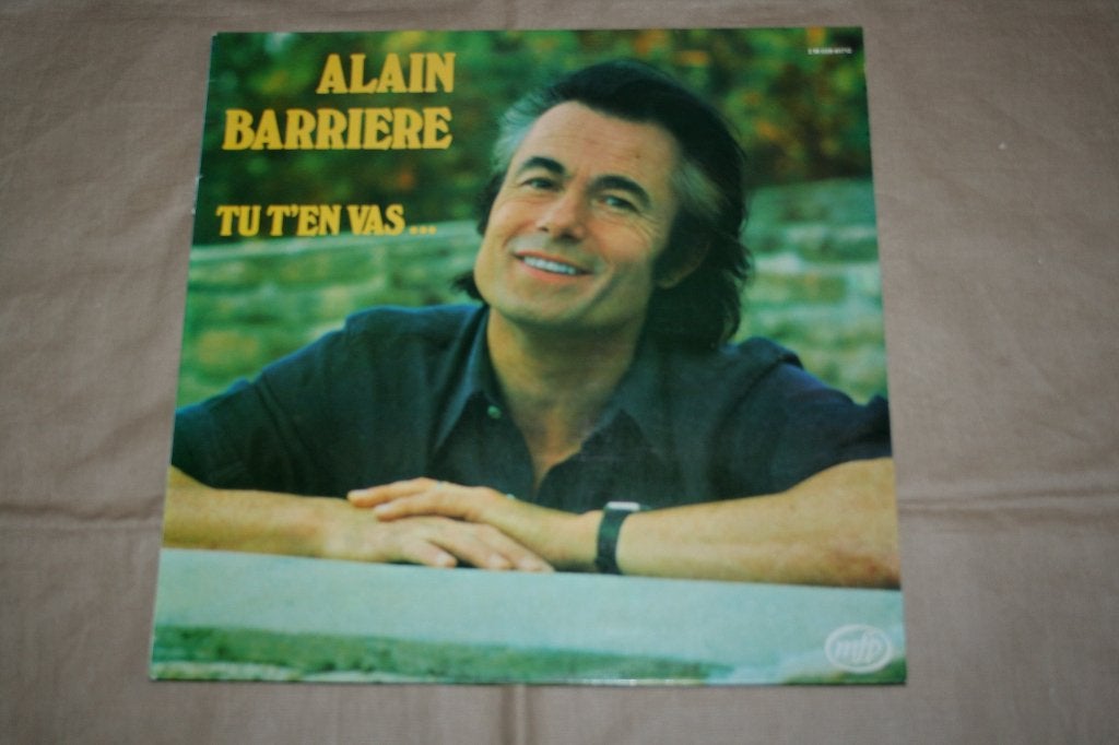 Disque vinyle LP33  ALAIN BARRIERE "Tu t'en vas" 1978, CD & DVD, Enlèvement ou Envoi, Pochette photo, Utilisé, Auteur-compositeur-interprète