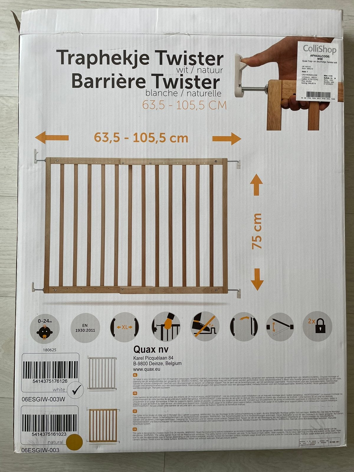 Quax traphekje twister XL (wit) - nieuw!, Kinderen en Baby's, Ophalen, Zo goed als nieuw