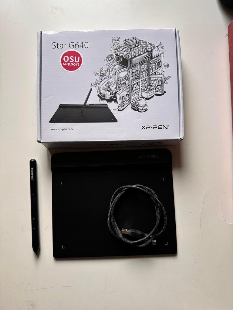 Xp pen star G640 avec boîte, Informatique & Logiciels, Enlèvement, Multi-touch, Comme neuf, Filaire