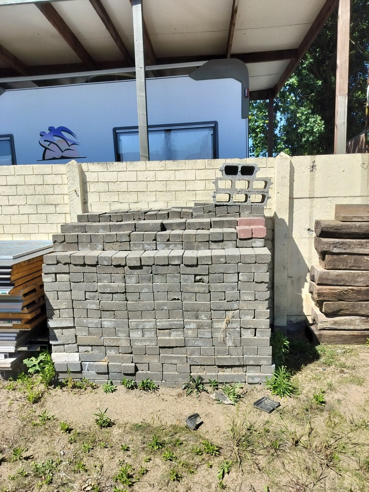 Gratis klinkers, Tuin en Terras, Ophalen, Klinkers