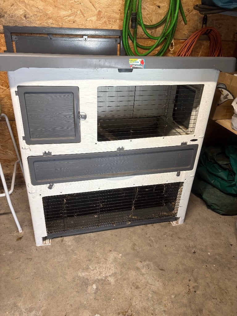 Ferplast konijnenhok Grand Lodge, Ophalen, 110 cm of meer, Hamster, Zo goed als nieuw
