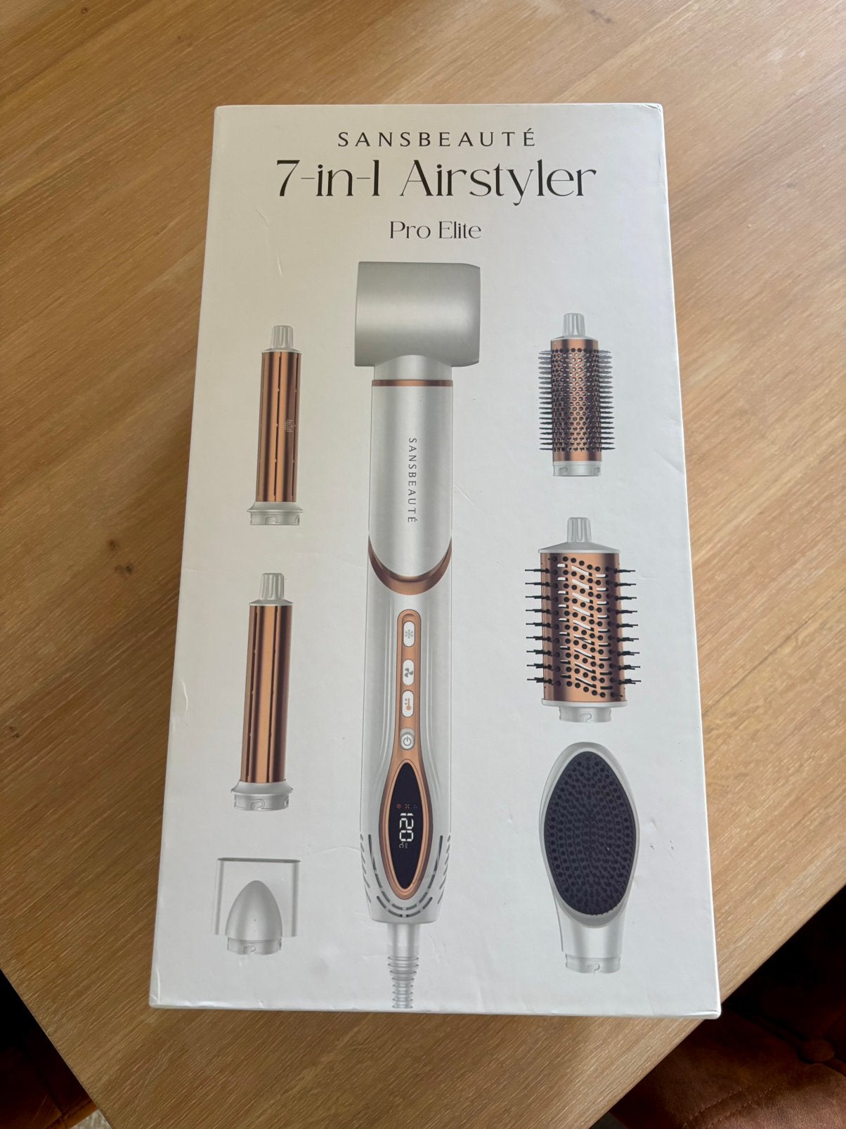 Sansbeauté 7-in-1 airstyler, Ophalen of Verzenden, Zo goed als nieuw, Haardroger