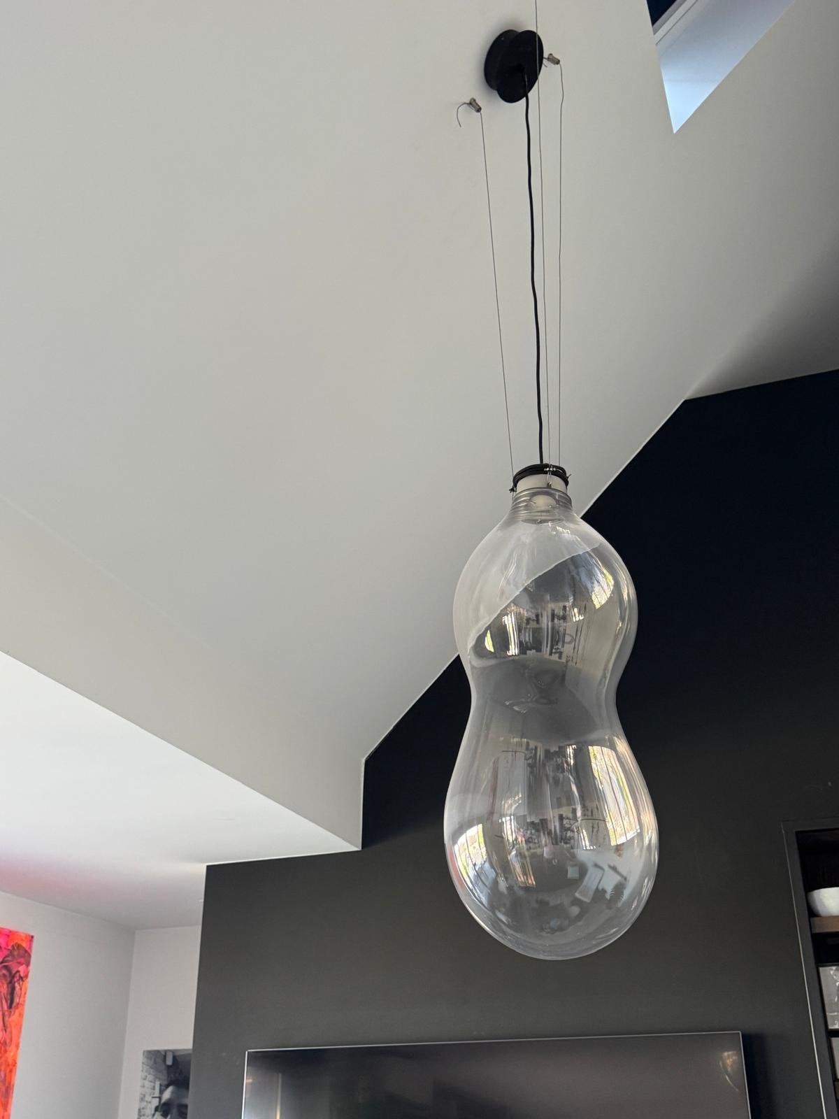 Hanglamp Big Bubble color led, Ophalen, Zo goed als nieuw, Glas, Piccolo look
