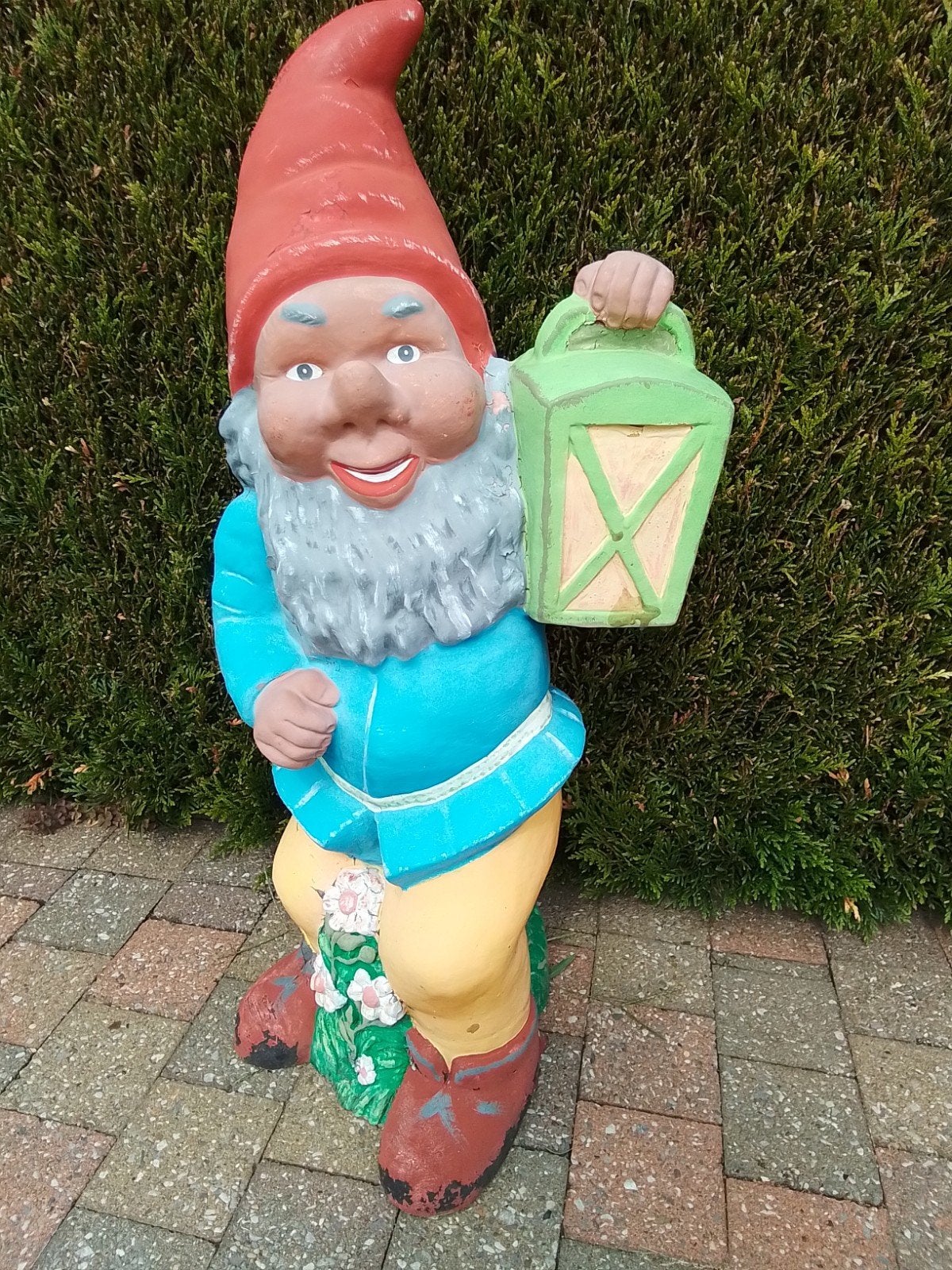 Oude tuinkabouter in harde plastic (geen polyester), Ophalen, Tuinkabouter