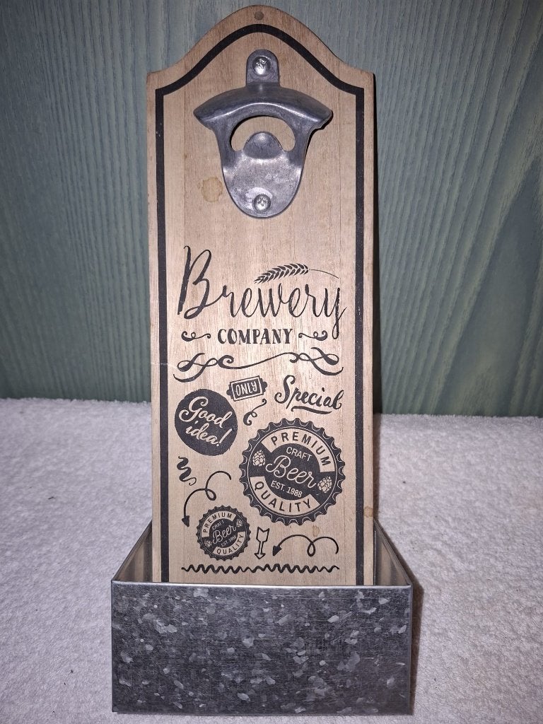 reclame flessenopener, eind 1900, Neuf, Enlèvement ou Envoi, Autres marques, Brun