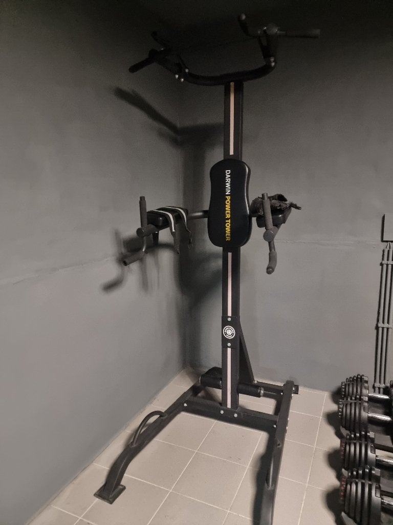 Darwin Power Tower – Dip-station en optrekstangen., Sports & Fitness, Enlèvement, Utilisé