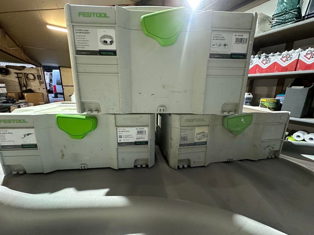 Festool systainer, Enlèvement