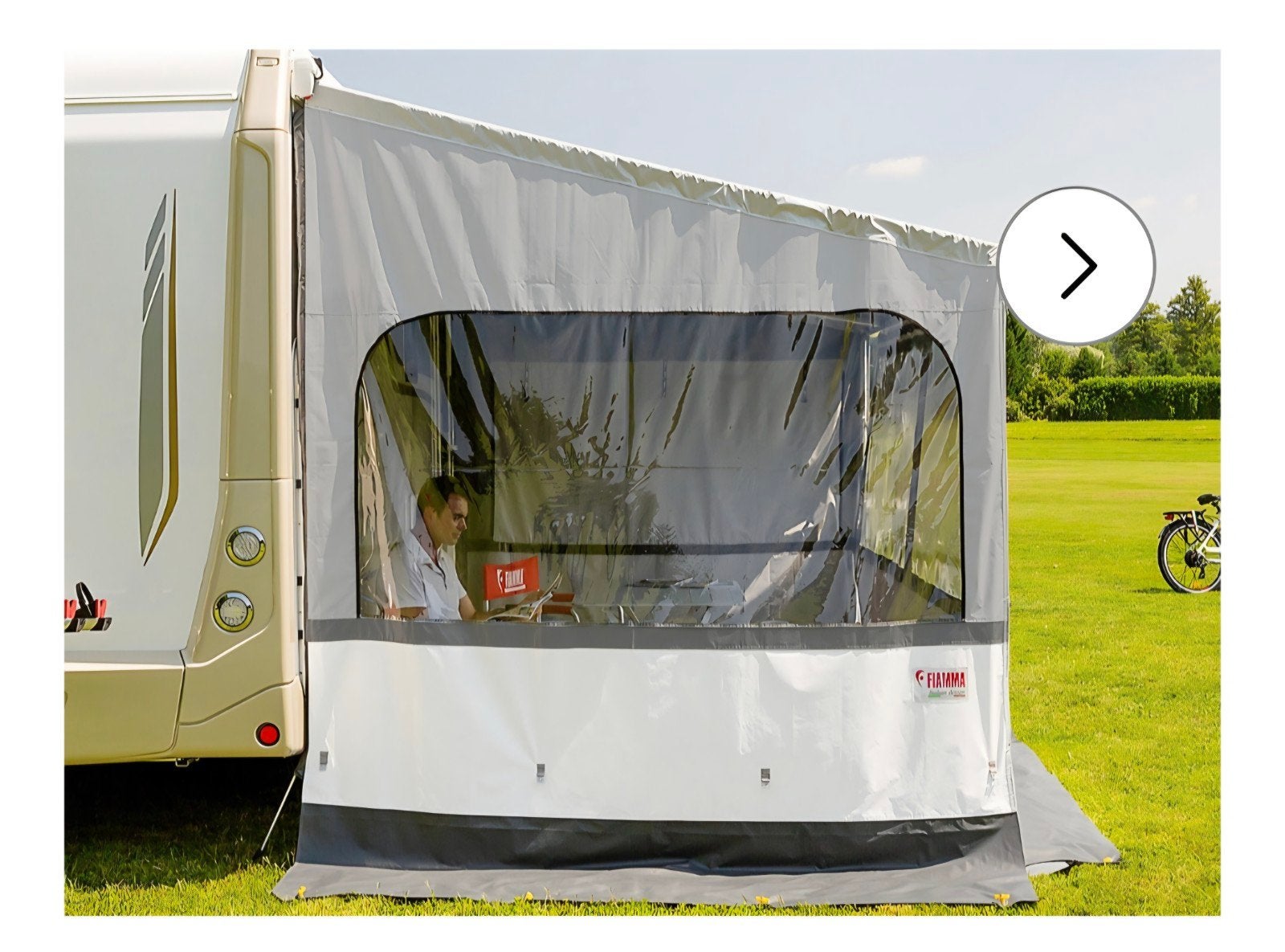 2 Parois (gauche et droite) 2,5 m pour Fiamma L45 - F45, Ophalen, Zo goed als nieuw, PVC, Fiamma
