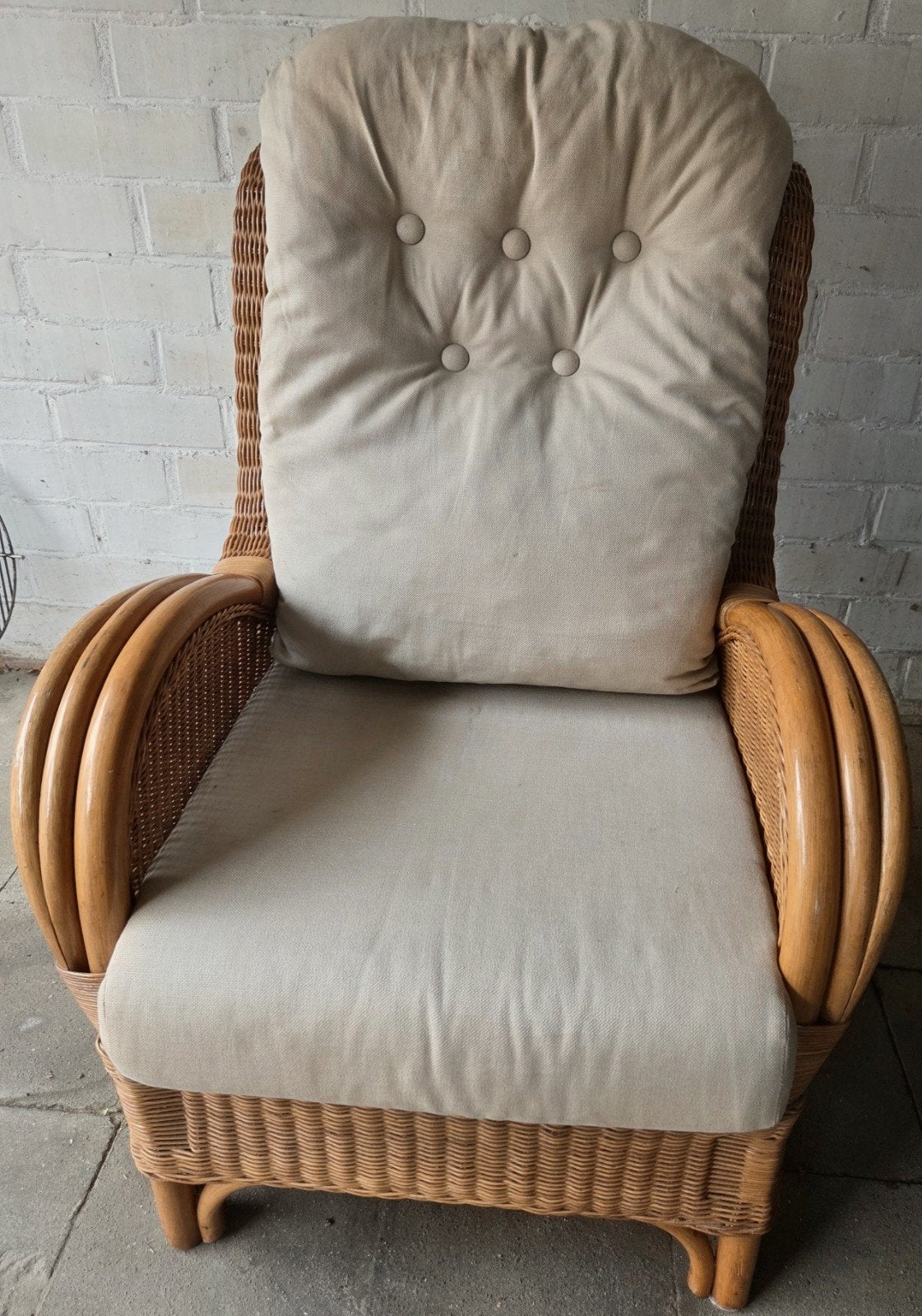 chaise à grand siège, Enlèvement, Comme neuf, Osier ou Rotin, 50 à 75 cm