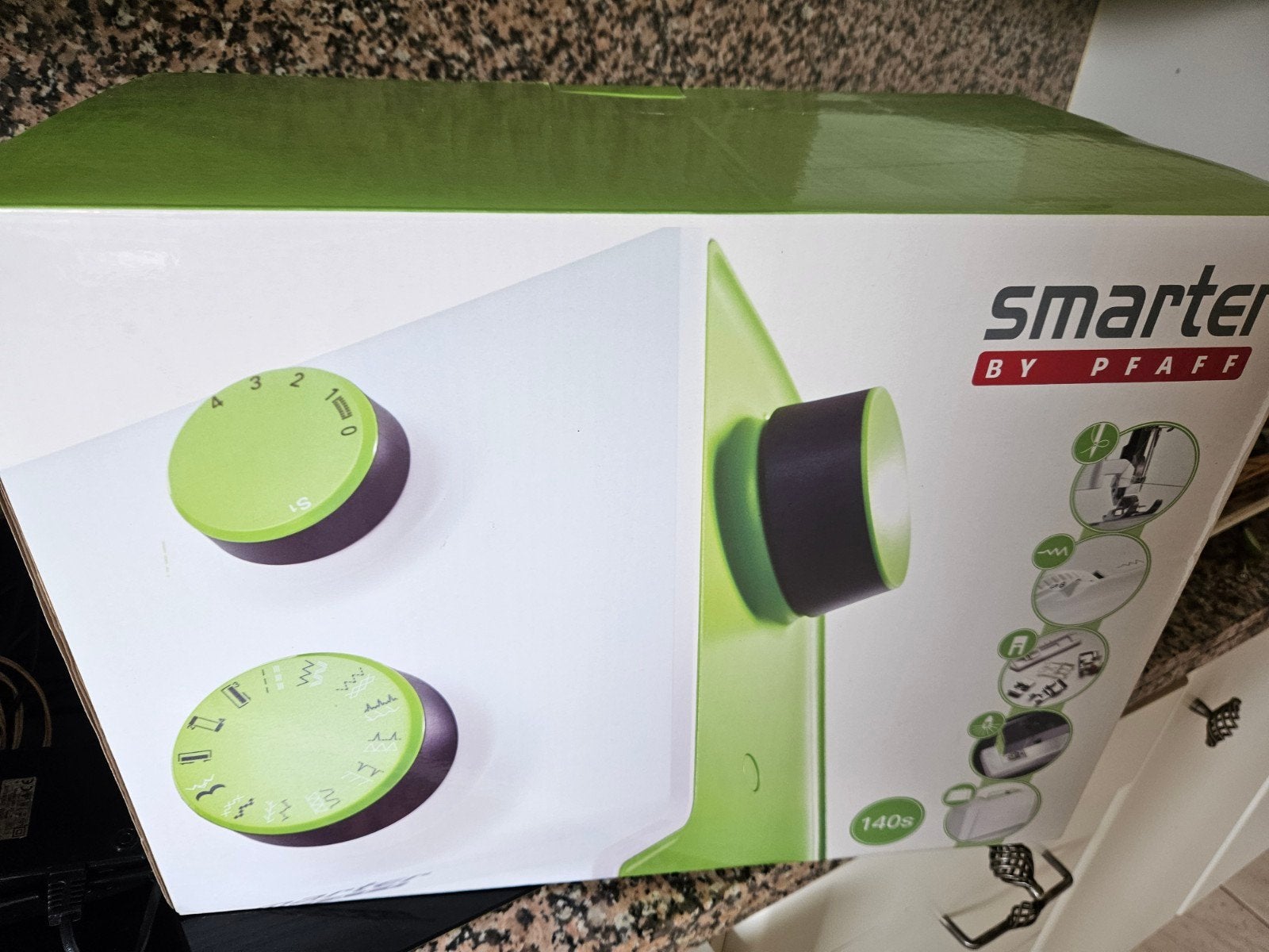 Mechanische naaimachine Pfaff Smarter 140s. perfecte staat., Enlèvement, Comme neuf, Machine à coudre