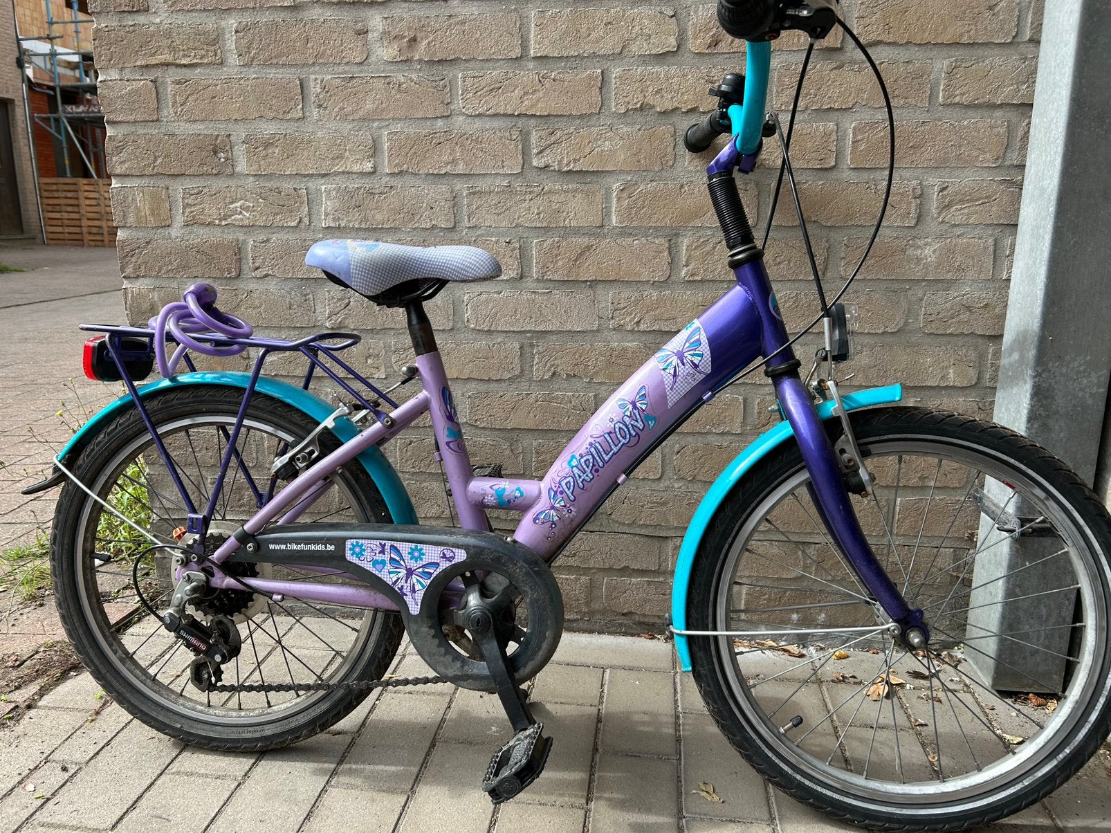 Meisjesfiets, Ophalen, Terugtraprem, 20 inch, Handrem