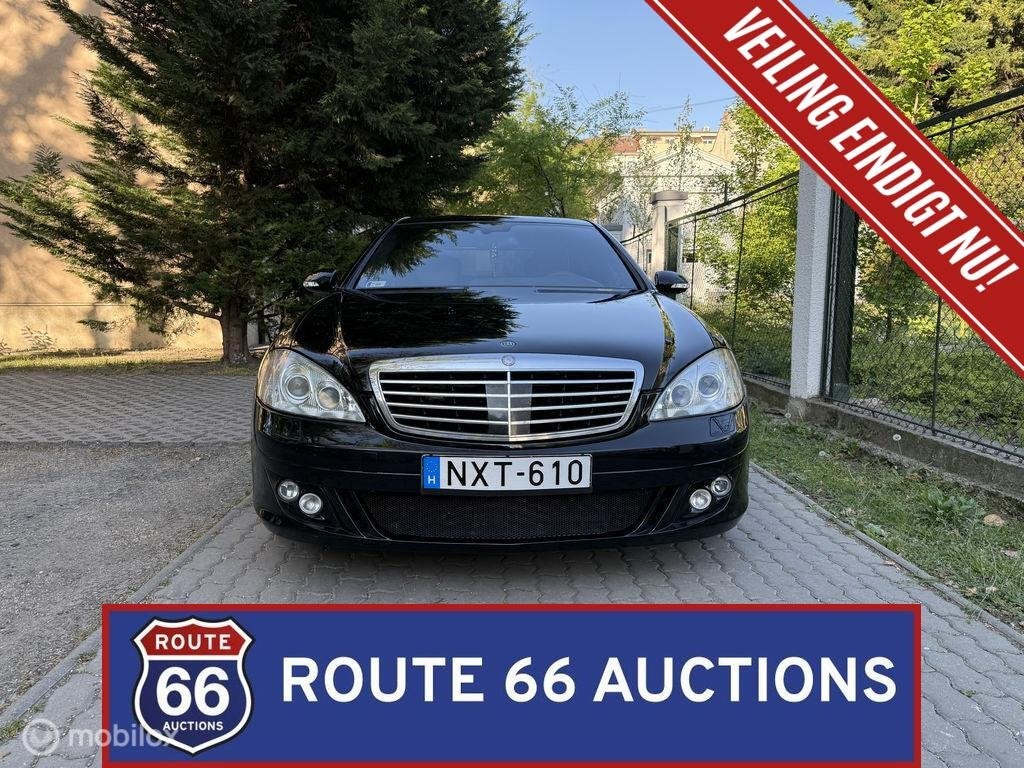 Mercedes-Benz S 500 Brabus 6.1 | 2008 | Route 66 Auctions, Auto's, Gebruikt, Zwart, Bedrijf, Handgeschakeld
