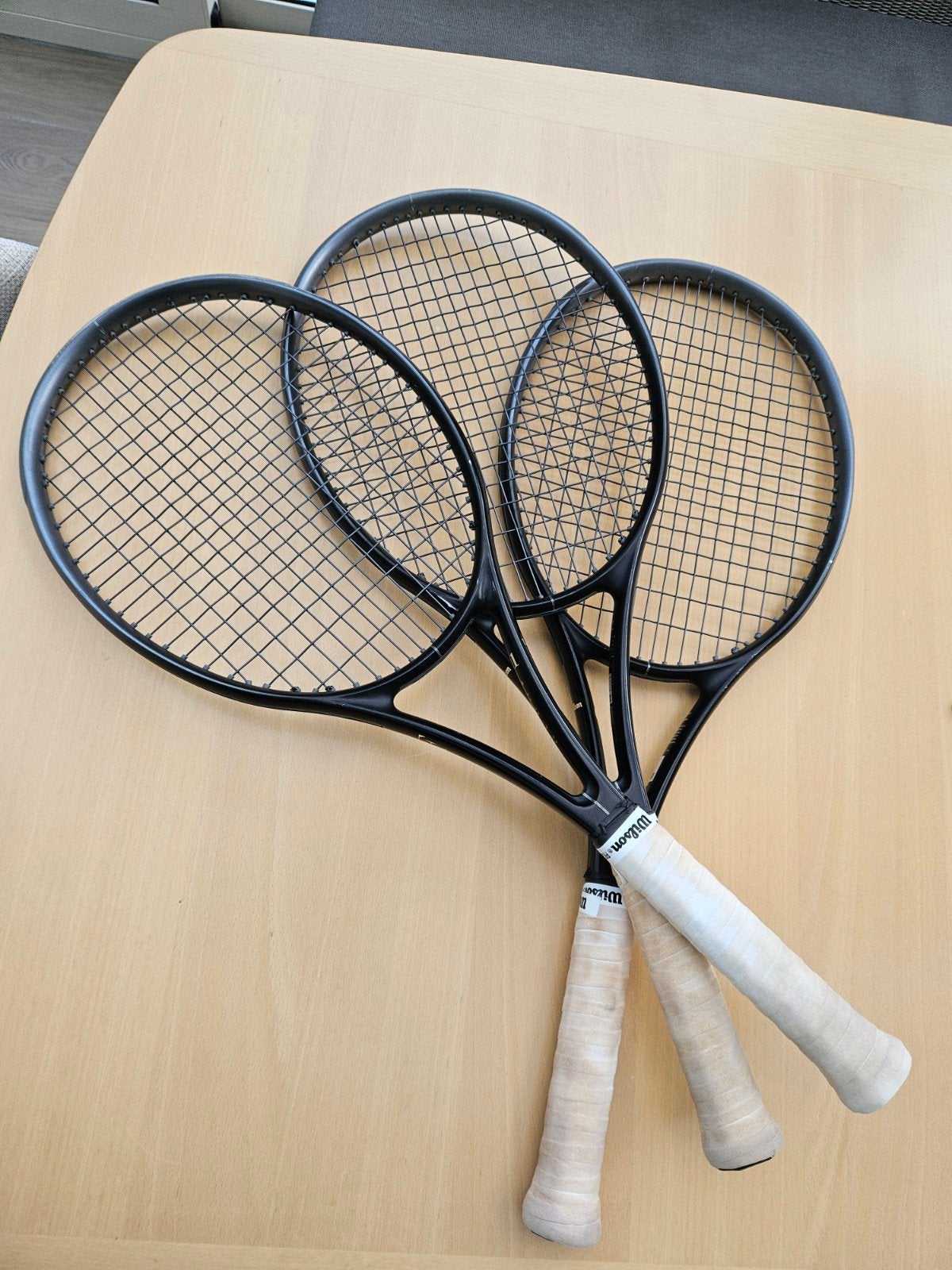 3x Wilson tennisracket RF 01, Sport en Fitness, Gebruikt, Wilson, Racket, Ophalen