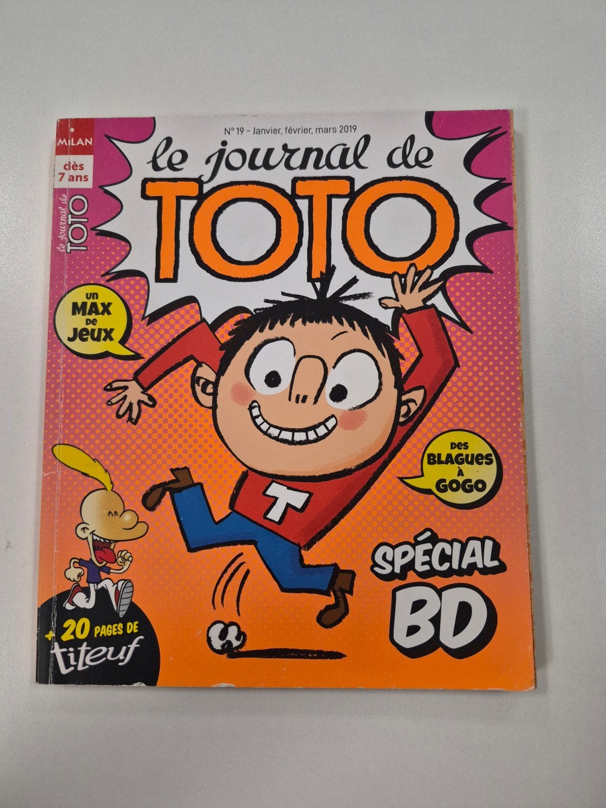 Livre "Le journal de Toto" éditions Milan, Livres, Enlèvement ou Envoi, Fiction général, Utilisé, Milan
