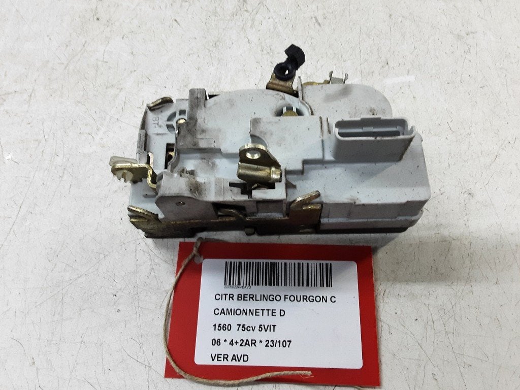 SERRURE DE PORTE AVANT DROITE Citroën Berlingo, Citroën, Mevr. I. Hauben, Utilisé, Avant