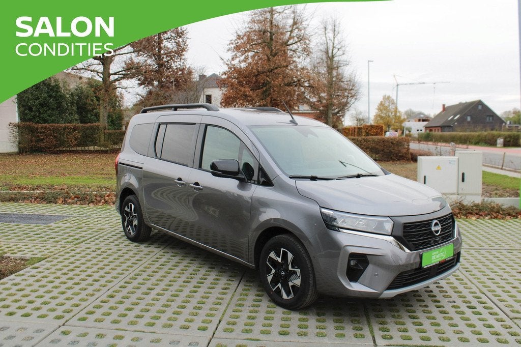 Nissan Townstar COMBI L2H1 TEKNA - 7 Zitplaatsen, Auto's, Leder en Stof, 7 zetels, 131 pk, Zilver of Grijs