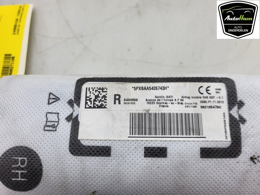 AIRBAG SIEGE Opel Corsa F (UB / UH / UP) (|9821954780|), Utilisé, Opel