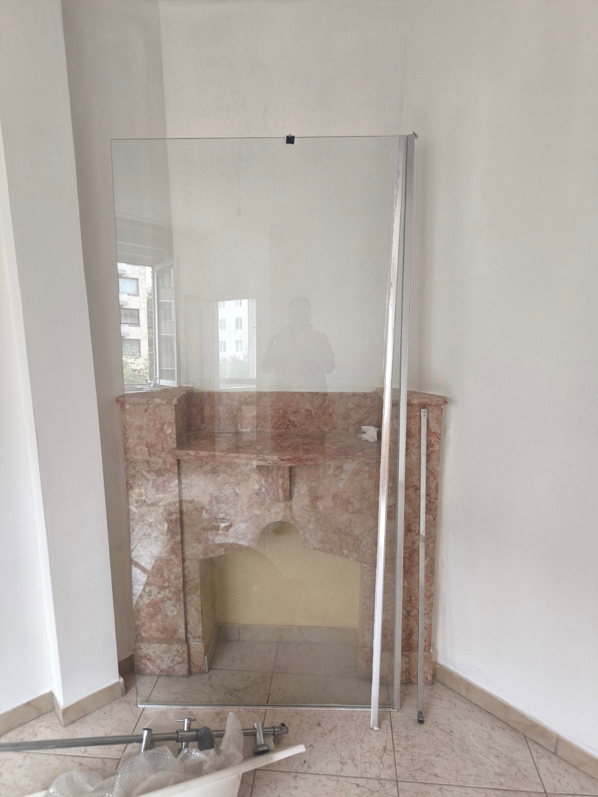 paroi de douche, Enlèvement