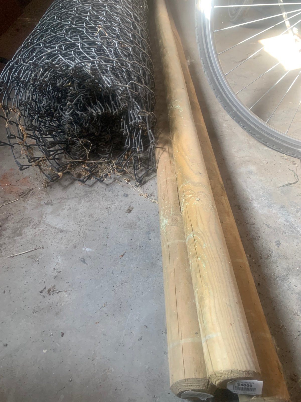 Grote rol harmonicagaas + nieuwe houten palen, Tuin en Terras, Tuinhekken en Hekwerk, Ophalen, Zo goed als nieuw