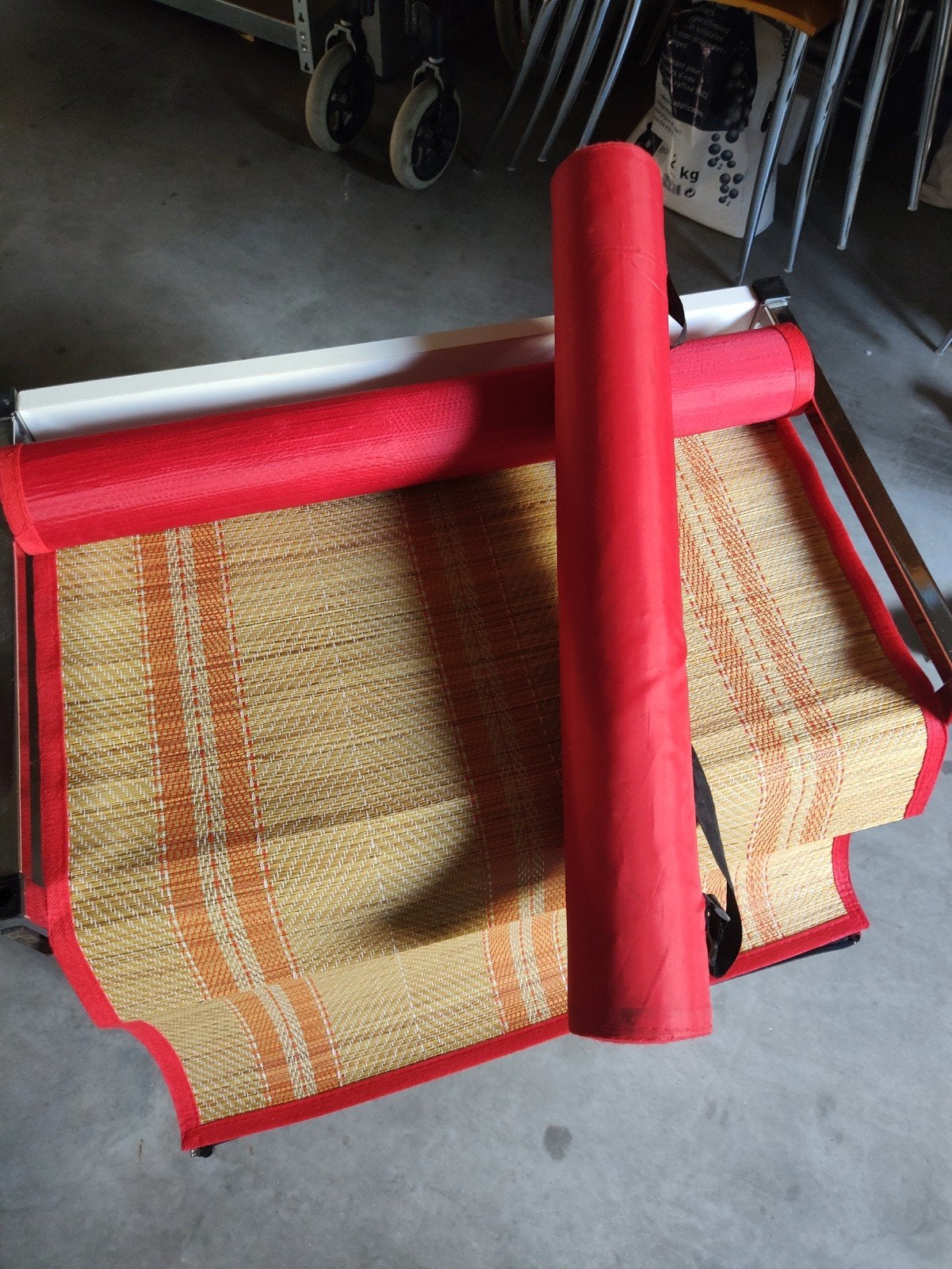 pare-brise, 2 tapis de plage et jeu de plage, Enlèvement, Utilisé
