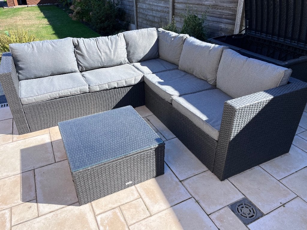 Loungeset Vinci, Tuin en Terras, Ophalen, 5 zitplaatsen, Bank, Zo goed als nieuw