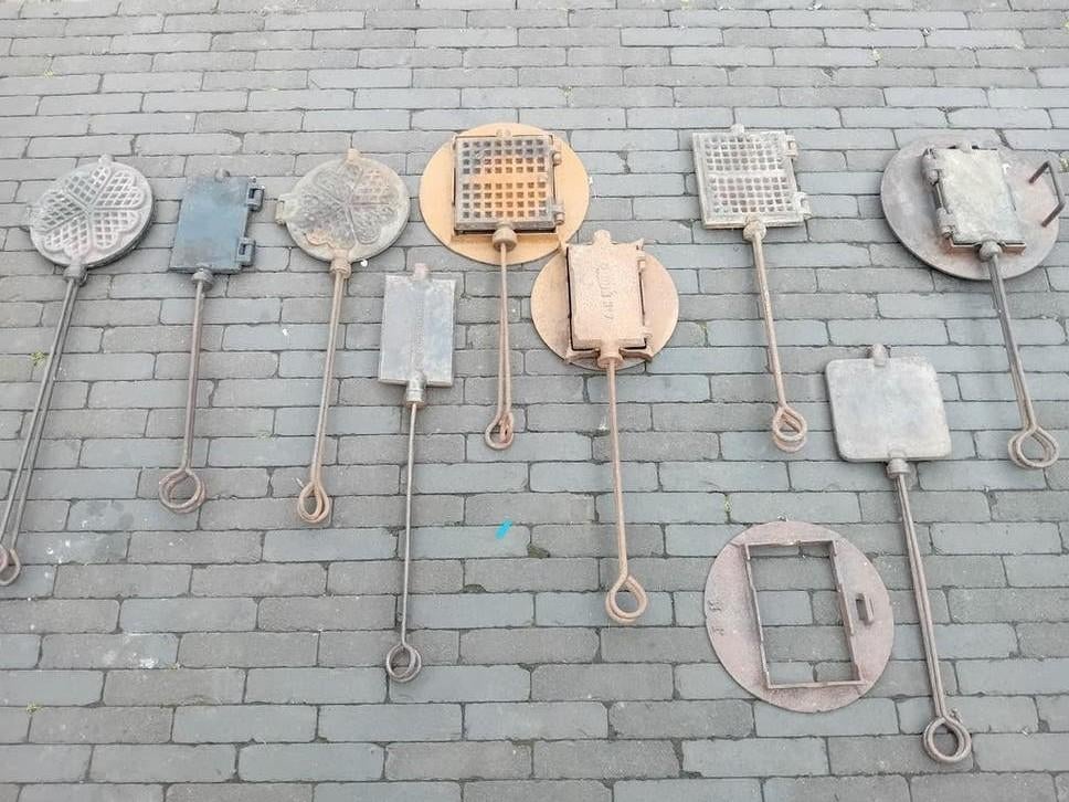 Antieke wafelijzers  bbq, Ophalen of Verzenden
