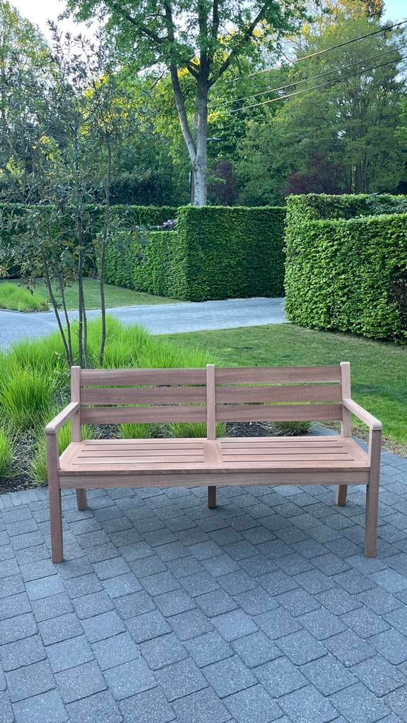 Meranti houten zitbank 1.50m breedte, Enlèvement, Neuf, Bois