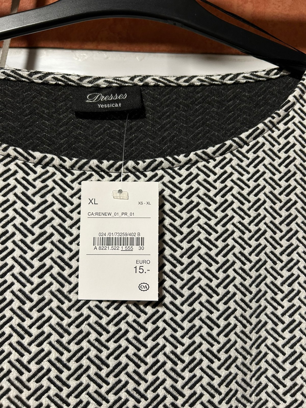 Damesjurk, Ophalen, Nieuw, Maat 46/48 (XL) of groter, Grijs