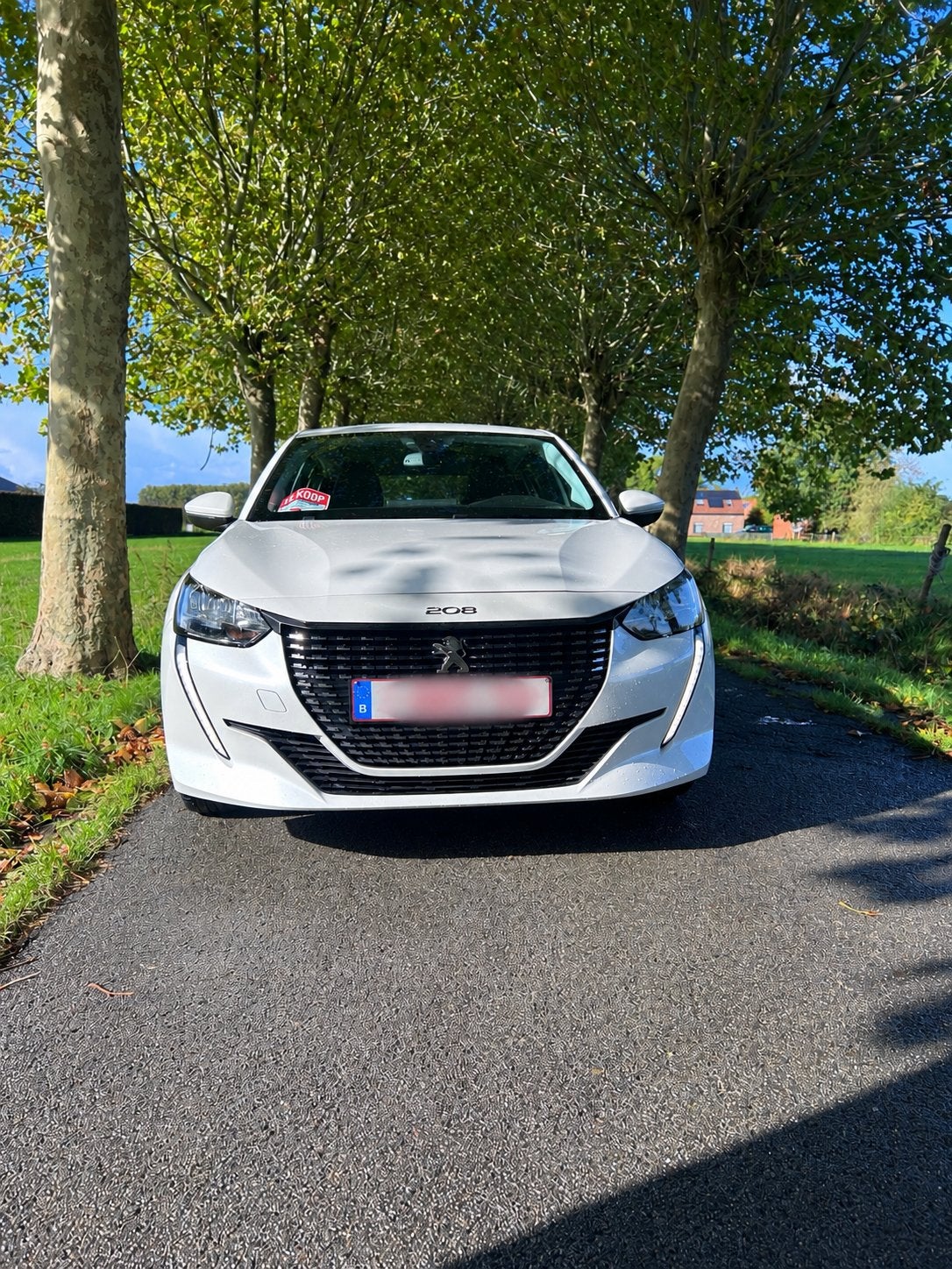 Peugeot 208 Allure wit, manueel, bouwj 2020, 65000km, Voorwielaandrijving, Stof, Euro 6, Wit
