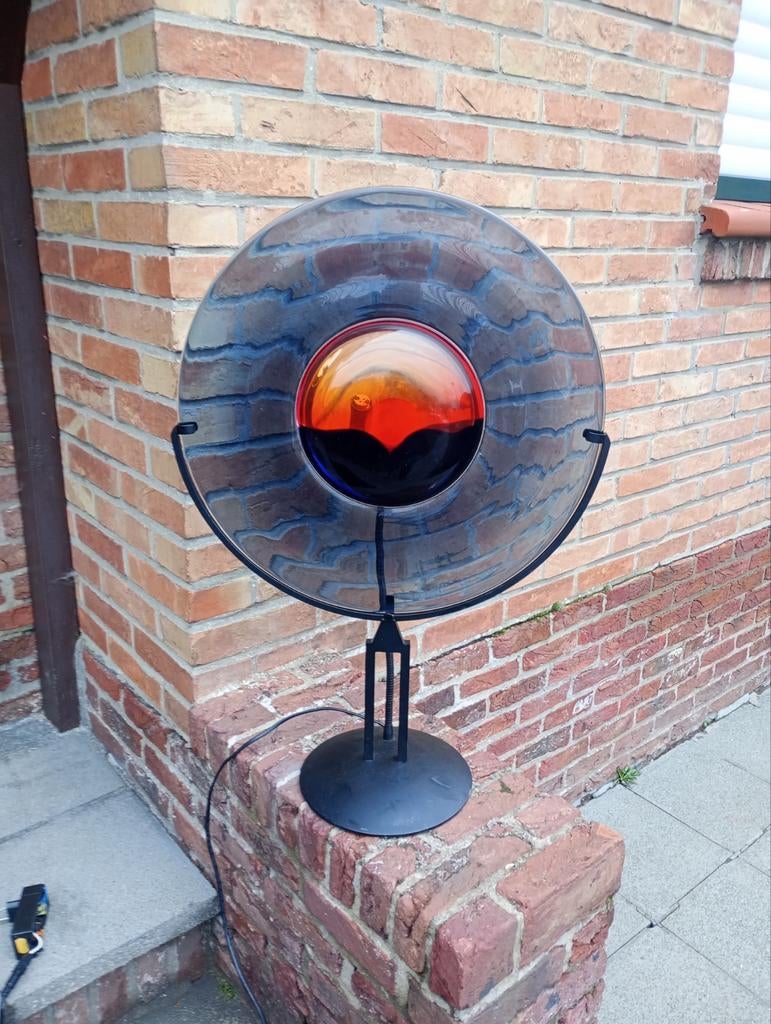 Murano sunset table lamp Robert cammozo, raffaelli, Ophalen, Glas