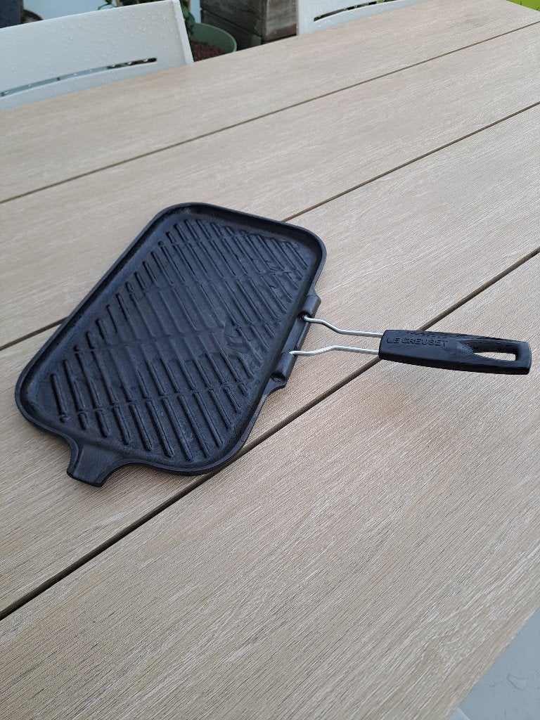 Le Creuset grillpan, Ophalen, Gietijzer, Le Creuset, Zo goed als nieuw