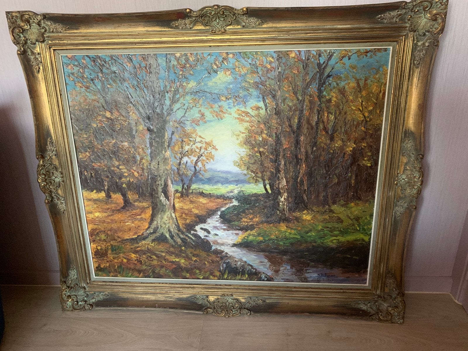 Antieke olieverfschilderij, Antiek en Kunst, Ophalen, Olieverf