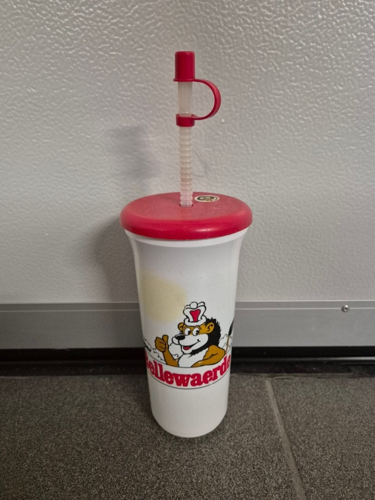 Drinkfles Bellewaerde park, Verzamelen, Ophalen of Verzenden, Zo goed als nieuw, Frisdrankglas